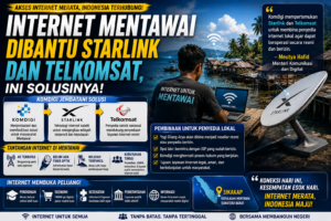 Internet Mentawai Dibantu Starlink dan Telkomsat, Ini Solusinya