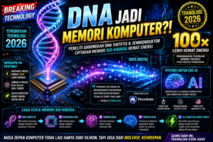 DNA Diubah Jadi Komponen Memori Komputer, Konsumsi Energinya Bisa 100 Kali Lebih Rendah