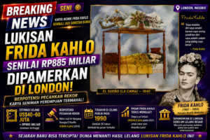 Lukisan Frida Kahlo Senilai Rp885 Miliar Dipamerkan di London, Berpotensi Pecahkan Rekor Seniman Perempuan