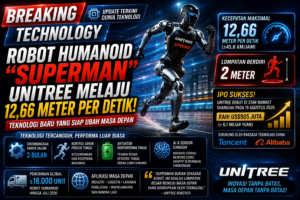 Robot Humanoid “Superman” China Melaju 12,66 Meter per Detik, Unitree Pamer Teknologi Baru Jelang Debut Bursa
