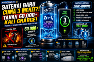 Baterai Baru Bisa Diisi 3 Menit dan Tahan 60.000 Siklus, Lithium Mulai Punya Saingan?
