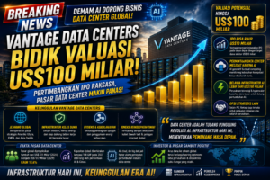 Demam AI Dorong Valuasi Data Center, Vantage Pertimbangkan IPO Raksasa hingga US$100 Miliar