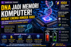 DNA Dipadukan dengan Semikonduktor Jadi Memori Ultrahemat Energi, Konsumsi Dayanya Diklaim 100 Kali Lebih Rendah
