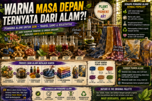 Pewarna Alami Kembali Naik Daun, Seniman Ubah Tanaman dan Limbah Jadi Warna
