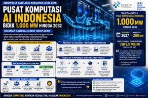 Pusat Komputasi AI Indonesia Disiapkan hingga 1.000 MW